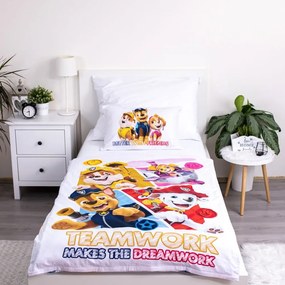 Bawełniana pościel dziecięca do łóżeczka 100x135 cm Paw Patrol – Jerry Fabrics