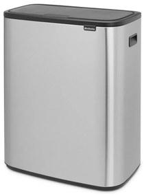 Stalowy kosz na śmieci otwierany na dotyk w kolorze matowego srebra 60 l Bo Touch Bin – Brabantia
