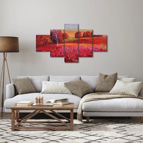 Obraz czerwonego krajobrazu (125x70 cm)