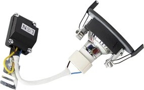 Nowoczesny inteligentny reflektor wpuszczany czarny okrągły z WiFi GU10 IP54 - Xena