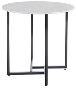 Okrągły stół jadalniany ALTO II 80 cm, dekor biały marmur