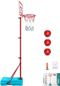 Obręcz do koszykówki SucceBuy Kosz do Koszykówki dla Dzieci, Regulowana Wysokość, Przenośny, dla Dzieci