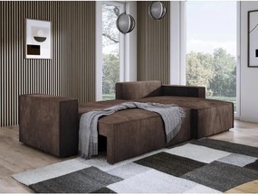 Narożnik POSO XL Prawostronny zestaw z poduszkami wolnostojący tkanina POSO 06 WERSAL