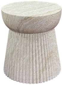 Kamienny okrągły stolik ogrodowy ø 37 cm Bonn – House Nordic