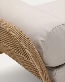 Sofa ogrodowa z litego drewna akacjowego w naturalnym kolorze Catalina – Kave Home