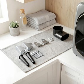HOMCOM Suszarka wentylacyjna 4 kg z trybem Smart, 800 W, kompaktowa suszarka z bębnem ze stali nierdzewnej, srebrna | Aosom PL