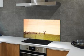 Panel nad Blat Kuchenny Stado Jeleni o Poranku
