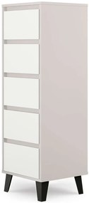 Komoda w stylu skandynawskim kaszmir + biały H3-K38