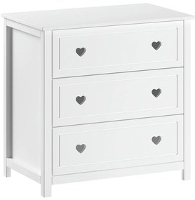 Biała komoda dziecięca 90x89x57 cm Amori – Vipack