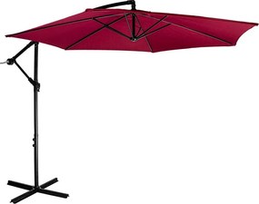STILISTA Parasol z pokrowcem Ø 3 m, czerwony