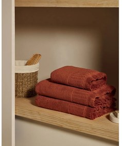Ceglasty bawełniany ręcznik 50x90 cm Veta – Kave Home