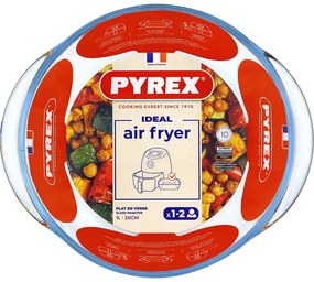 Pyrex Okrągła miska do pieczenia Air Fryer 1 l, 20x 18 x 7 cm, 1 l