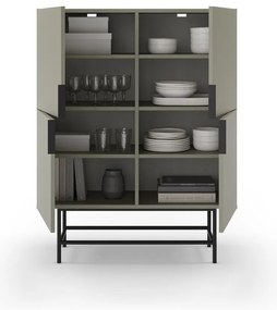 Zielonoszara szafka 100x128 cm Eldia – Marckeric
