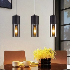 NETTLIFE Lampa wisząca na stół do jadalni E27 - nowoczesna, regulowana 3-punktowa lampa wisząca LED