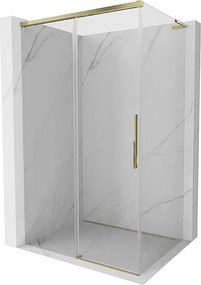 Mexen Rox L kabina prysznicowa rozsuwana 120 x 85 cm, transparent, złota - 8C2L-120-085-50-00