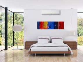 Obraz malarskich kolorów (170x50 cm)