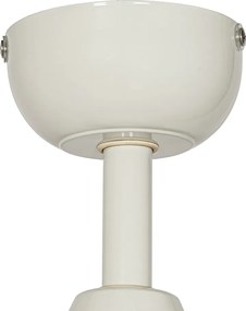 Biały wentylator sufitowy zewnętrzny z nadrukiem drewna 91,3 cm z LED ściemnialny z pilotem IP44 - Toledo