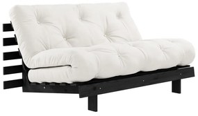 Kremowa rozkładana sofa 140 cm Roots Black Night – Karup Design