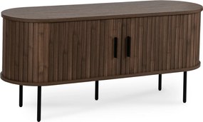 Szafka RTV do Salonu Dwudrzwiowa TRISH 120 cm Orzech Nowoczesna