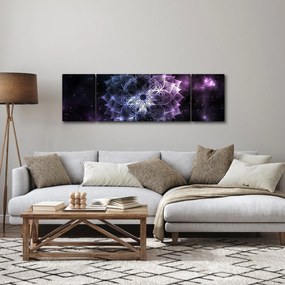 Obraz - Mandala lotosu w kosmosie (170x50 cm)