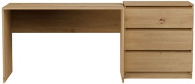 Nowoczesny komplet mebli biurko + komoda dąb artisan M6-M25