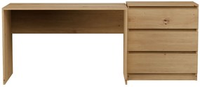 Nowoczesny komplet mebli biurko + komoda dąb artisan Sengalo 6X