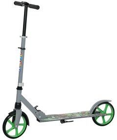 Hulajnoga AIYAPLAY, regulowana wysokość, hamulec tylny, składana, obciążenie do 100 kg, Zielona