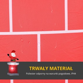 HOMCOM Dekoracja świąteczna z oświetleniem LED | Aosom PL