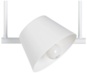 Biała lampa sufitowa 38x62,5 cm Simplico – Ixia