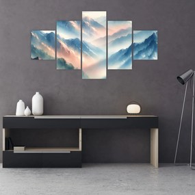 Obraz - Akwarelowe góry (125x70 cm)