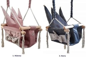 Różowa huśtawka dla dziewczynki N8-G14