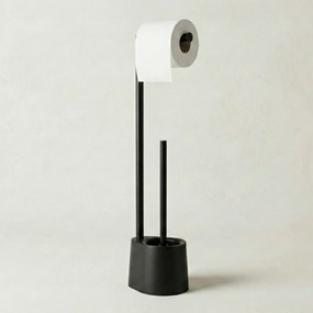 Stojak na papier toaletowy i szczotkę do WC STILK, 63 cm