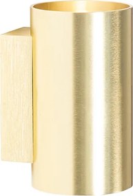 Nowoczesna lampa ścienna złota okrągła 2-światłowa - Sandy