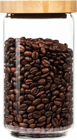 Klarstein Szklany pojemnik z bambusową pokrywką