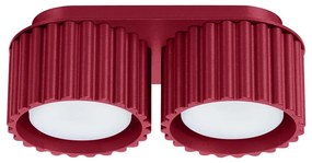 Sollux SL.1823 - Oprawa punktowa AURA 2xGX53/10W/230V czerwona