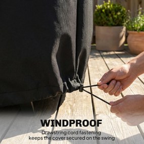 Outsunny Pokrowiec na huśtawkę ogrodową 3-osobową, wodoodporny, wiatroodporny, UV-odporny, materiał Oxford 420D | Aosom PL