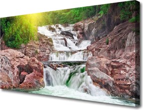 Obraz na płótnie Potęga Naturalnego Wodospadu
