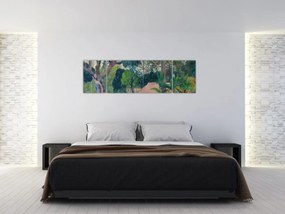 Obraz - Paul Gauguin, Te raau rahi (The Big Tree), reprodukcje (170x50 cm)