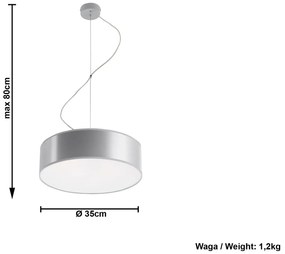 Minimalistyczna lampa wisząca E817-Arens Emos 5X