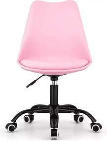 Nowoczesne, ergonomiczne i stylowe krzesło Miramas z regulacją wysokości i kauczukowymi kółkami do biura i domowego biura