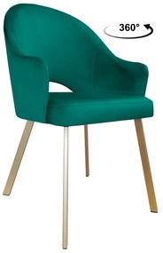 Krzesło obrotowe Velvet podstawa Profil złota MG20