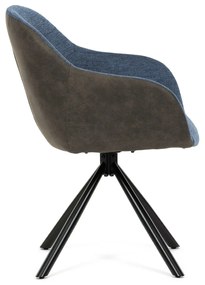 Zestaw krzeseł obiadowych z mechanizmem powrotnymDCH-Y1143 BLUE2, 2 szt.
