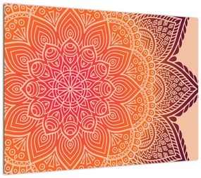 Obraz na szkle - Mandala sztuka (70x50 cm)