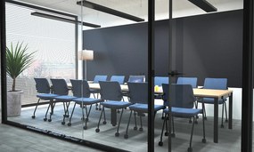 Tapicerowane krzesło konferencyjne na nogach 2ME 4L ARM