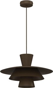 Lampa wisząca na przewodzie PLATO 1xE27/15W/230V brązowa