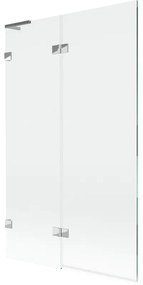 Mexen Lunar L parawan nawannowy 2-skrzydłowy lewy 110 x 150 cm, transparent, chrom - 897L-110-100-01-00-L