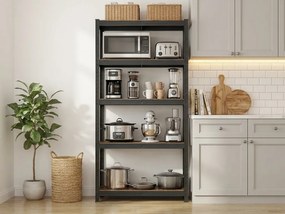 Metalowy regał półkowy TAYLOR 5 półek 150x75 cm