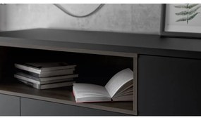 Czarna komoda 176x90x49 cm Roomers – Tvilum