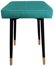 Taboret MAX MG20 turkus podstawa czarna/złota