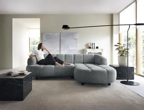 Narożnik VELPA S z elektryczną regulacją siedziska Prawostronny wolnostojący w tkaninie PUENTE 11 WERSAL